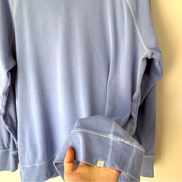 Eddie Bauer Woman’s pullover Blue Hoodie Sweat Shirt Size Large - Picture 4 of 9